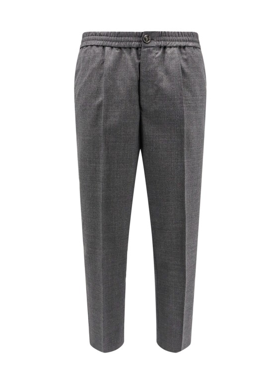 Shop Ami Alexandre Mattiussi Virgin Wool Trouser In Grey