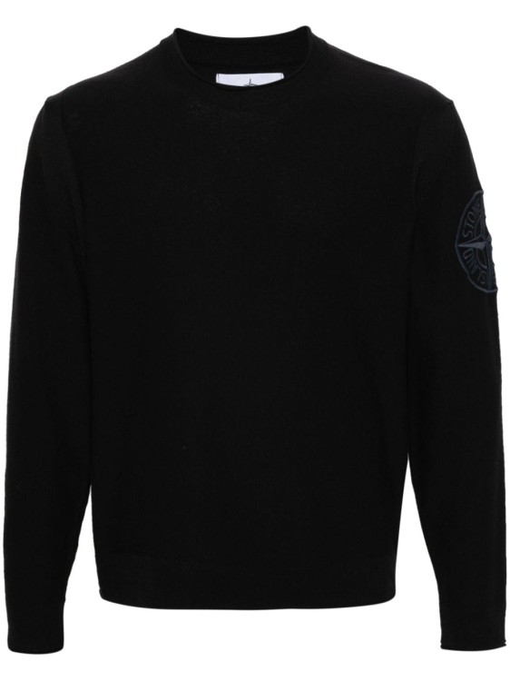 Shop Stone Island Crewneck Sweatshirt In Black