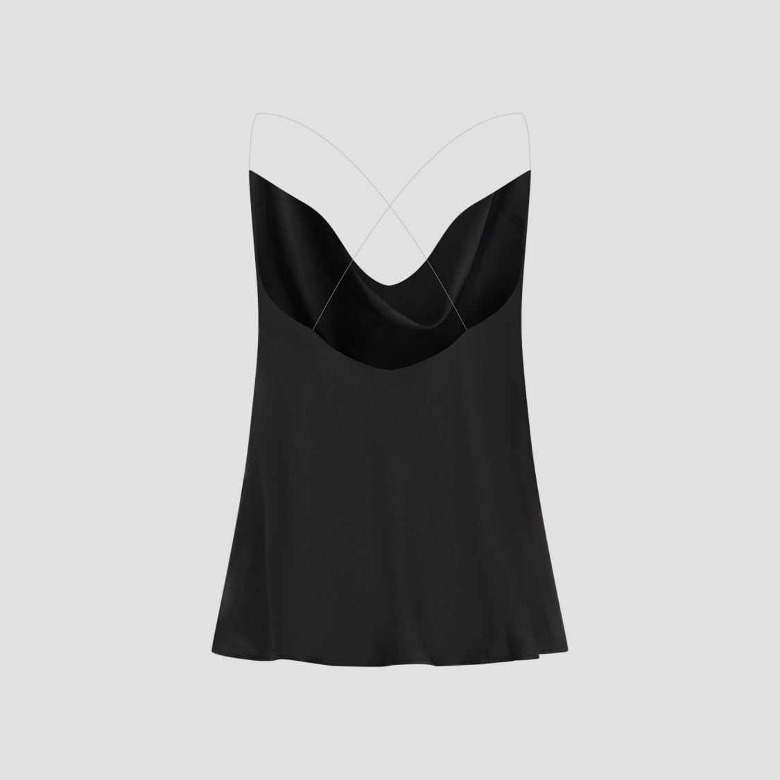 Shop Y/project Evergreen Invisible Strap Slip Top In Black