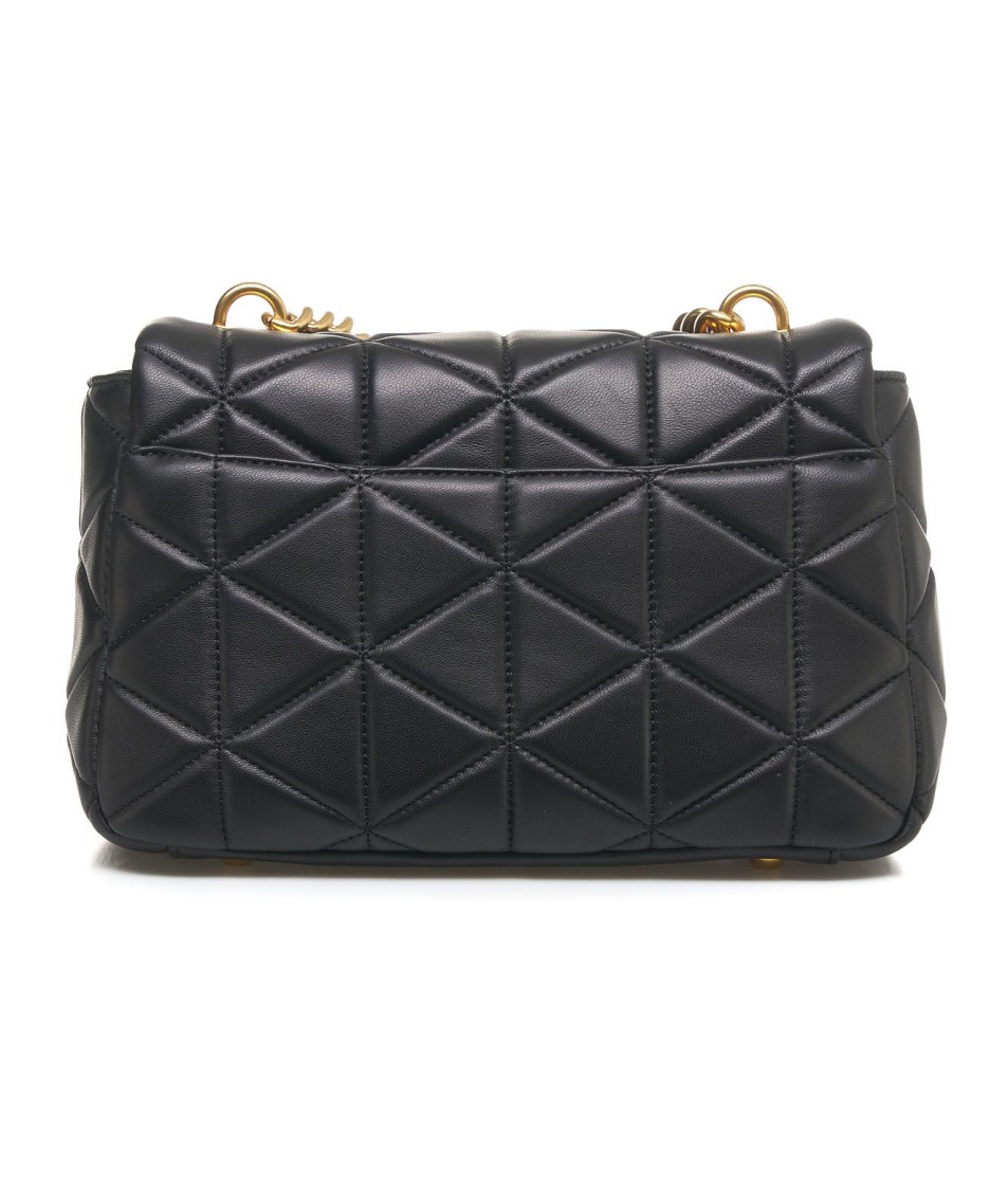 Shop La Carrie Black Leather Handbag "lea"