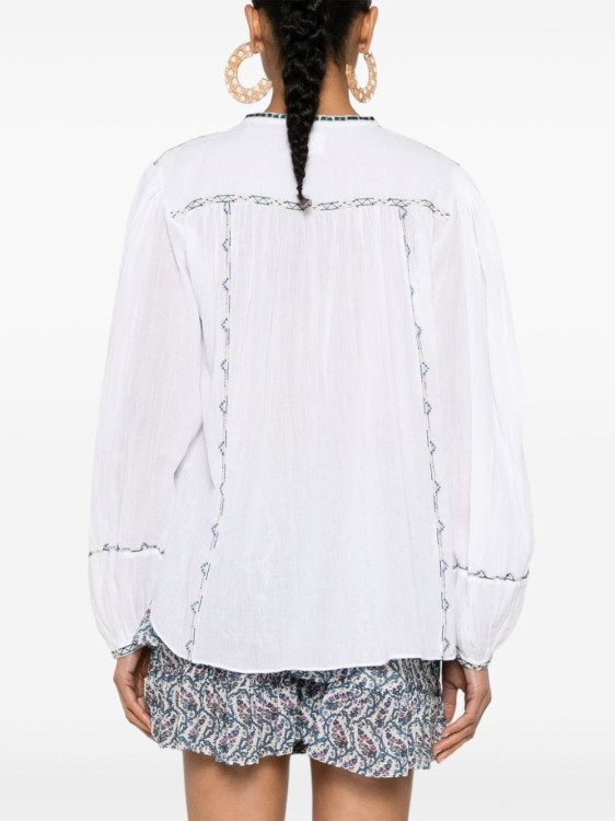 Isabel Marant Étoile Silekia Cotton Blouse In White
