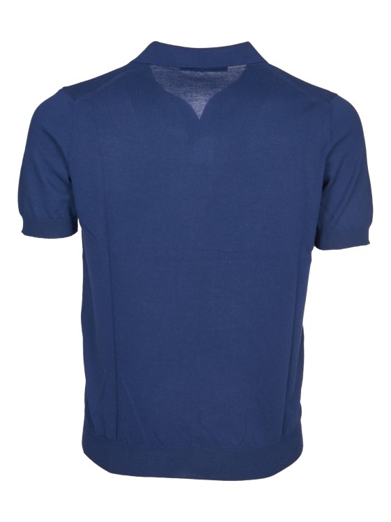 Shop Tagliatore Blue Polo Shirt