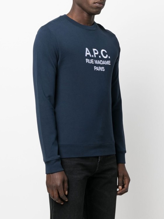 Shop A.p.c. Blue Cotton Sweatshirt