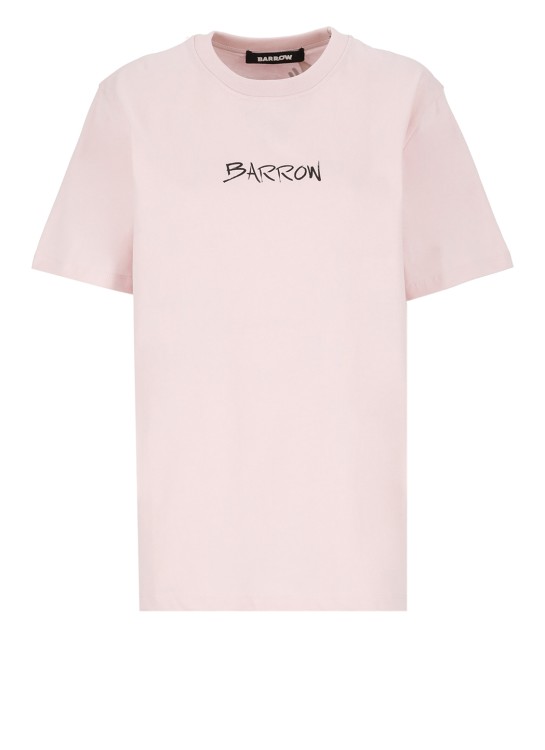 Barrow Logoed T-shirt In Pink