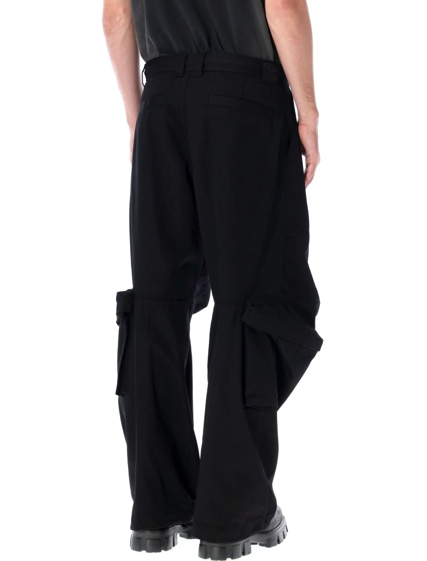 Shop Diesel P-arne Cargo Pants In Black