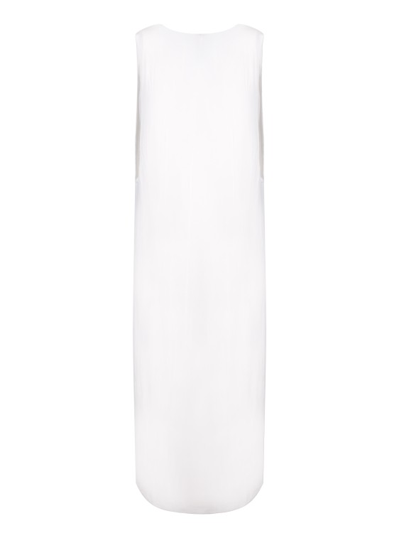 Shop Jacquemus Cupro Long Dress In White