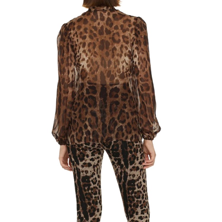 Shop Dolce & Gabbana Leopard Shirt In Brown