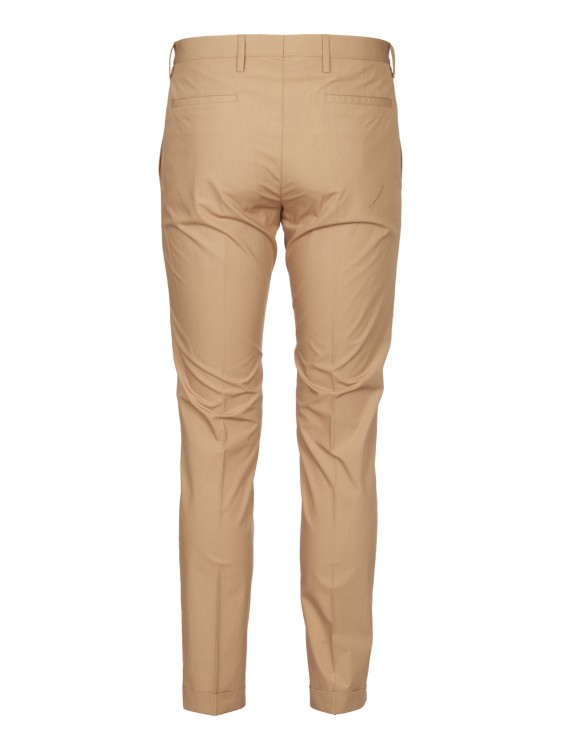 Shop Paul Smith Beige Trousers With Cuff In Brown