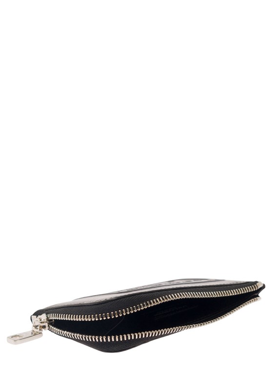 Shop Dolce & Gabbana Black Card-holder With Tonal Logo Plaque In Smooth Leather