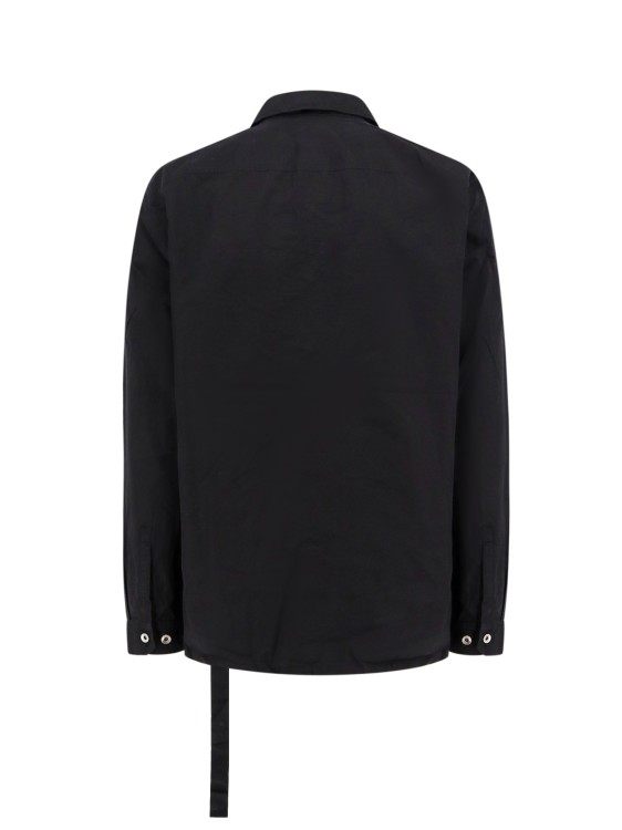 Shop Drkshdw Organic Cotton Shirt With Iconic Logoed Ribbon In Black