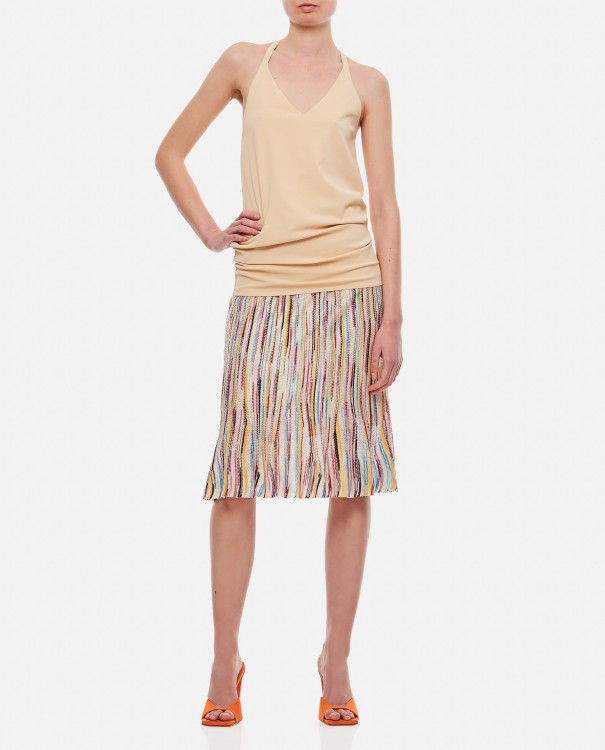 Quira Viscose Dancer Tank Top In Neutrals