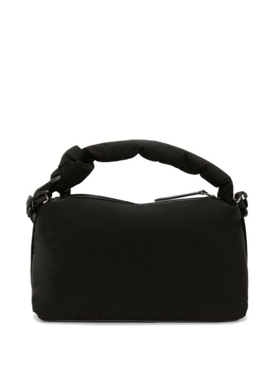 Jw Anderson J.w. Anderson Black Shoulder Bag With Knotted Handle In Black