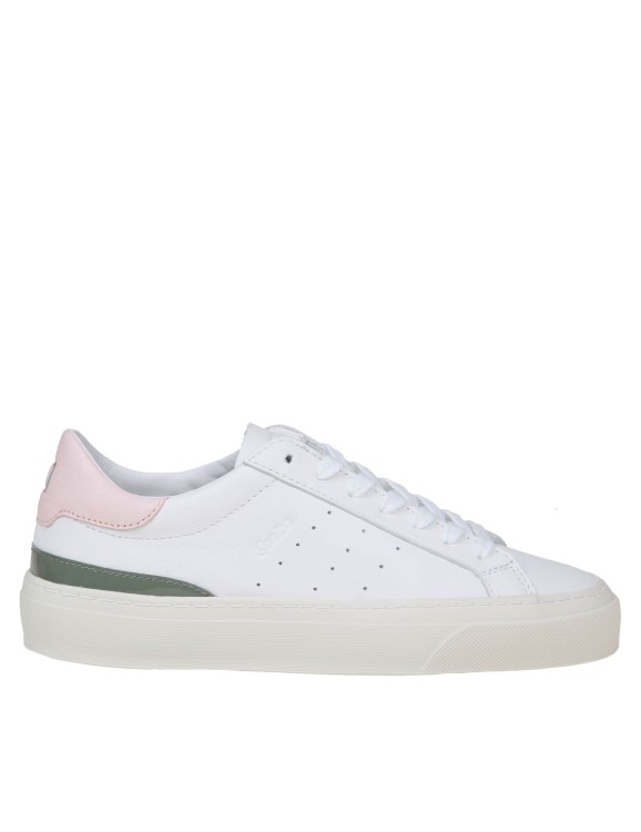 D.a.t.e. Sonica In White And Pink Leather