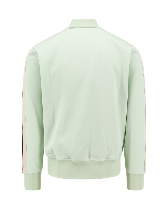 Shop Palm Angels Sweatshirt With Classic Logo Embroidery In Green