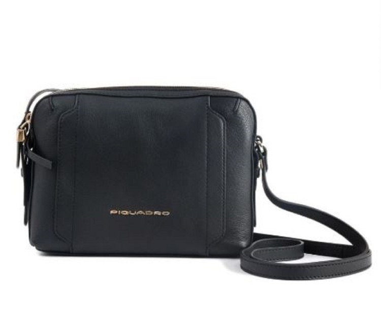 Shop Piquadro Black Camera Case Shoulder Bag