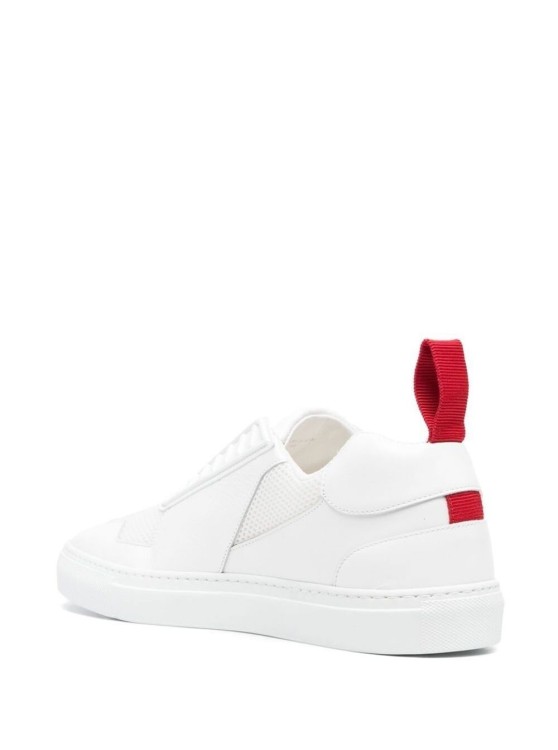 Shop Ferrari White Sneakers With Riding Horse On Tongue In Leather