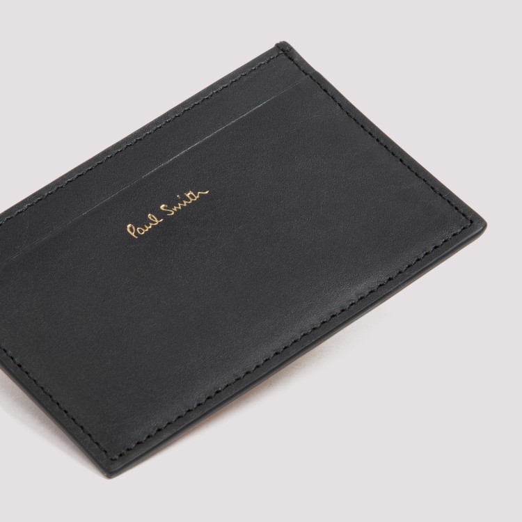 Shop Paul Smith Leather Cards Holder In Black