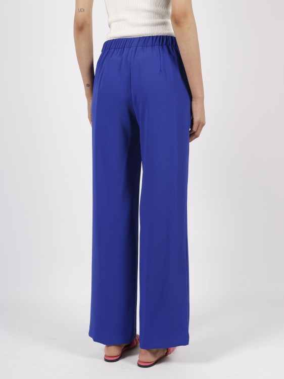 Shop P.a.r.o.s.h Panty Wide Leg Trousers In Blue