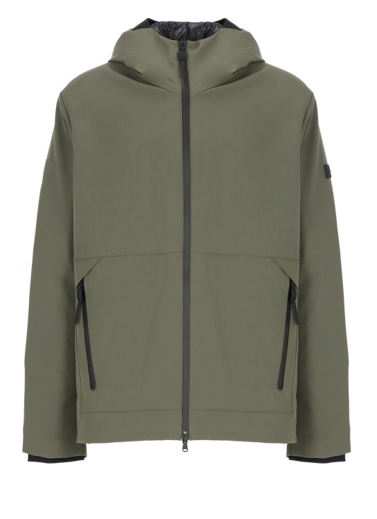 Peuterey Loge Hooded Bomber Jacket In Green