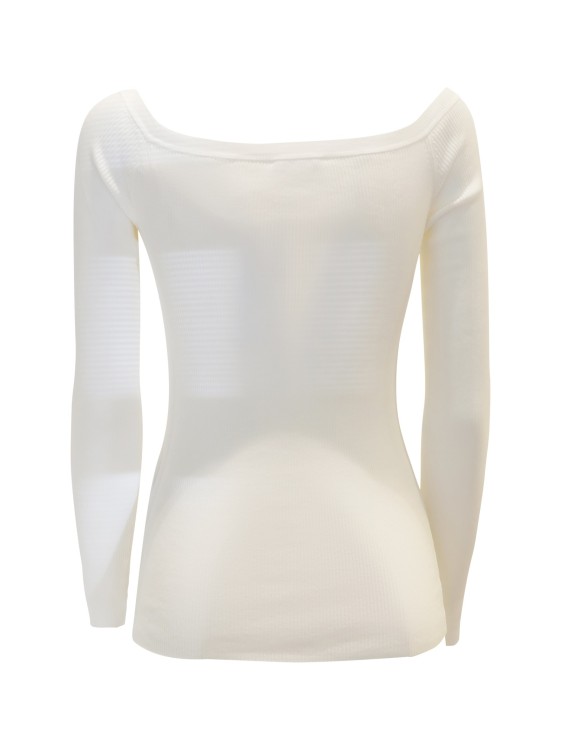 Shop P.a.r.o.s.h Cream Cotton Cipria24 Sweater In White