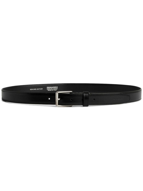 Shop Dsquared2 Logo-debossed Leather Belt In Black