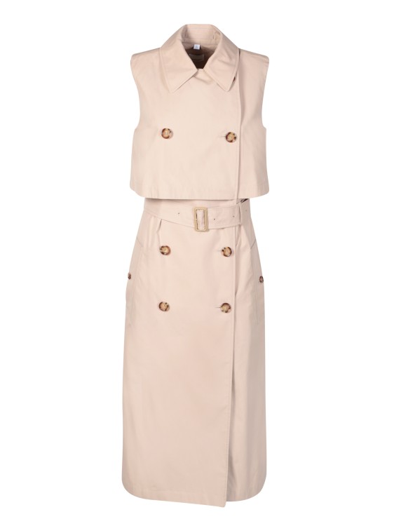 Burberry notched-lapel single-breasted coat - Neutrals