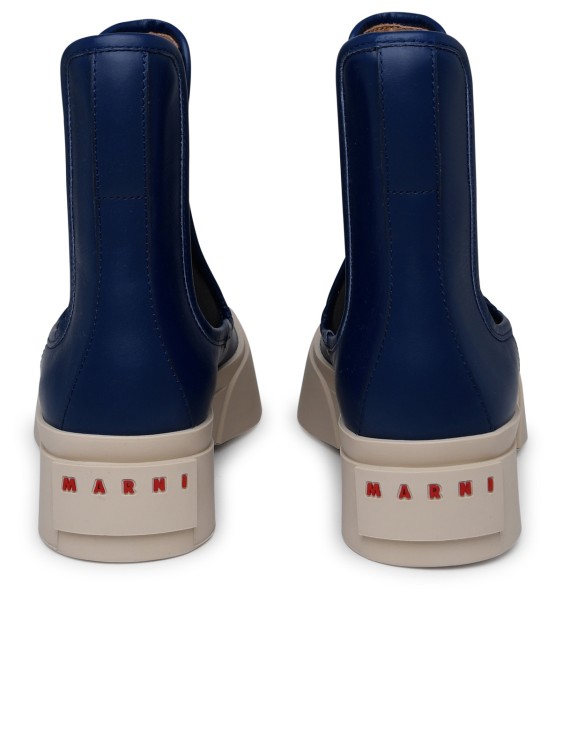Shop Marni Pablo Blue Nappa Leather Ankle Boots
