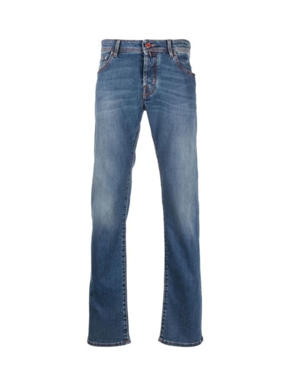 Jacob Cohen Blue Straight Cut Jeans