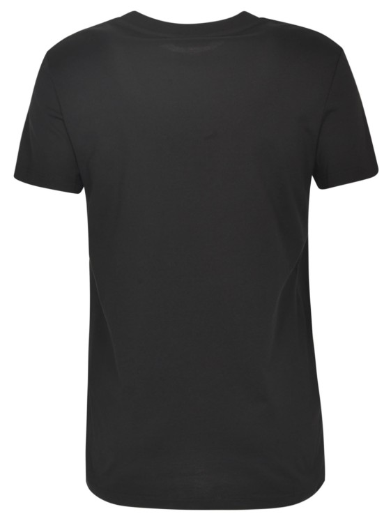 Shop Max Mara Logo Embroidered Black T-shirt