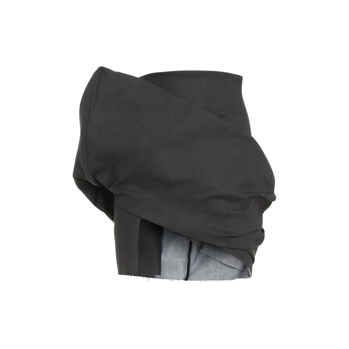 Rick Owens Draped Mini Skirt Women In Black