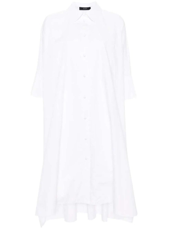 Shop Joseph Dania Organic Cotton Maxi Dress In White