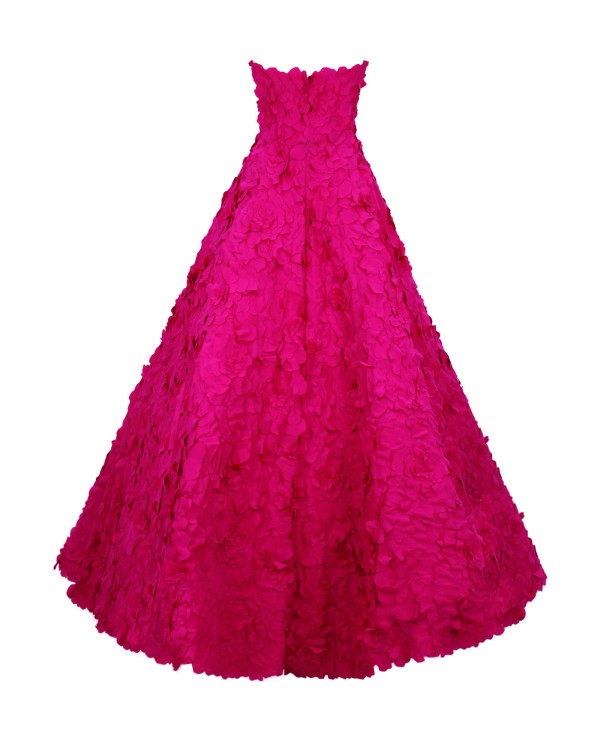 Shop Gemy Maalouf Laser-cut Dress - Long Dresses In Pink