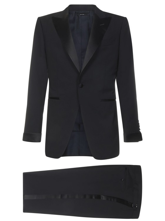 Shop Tom Ford Black Slim-fit Tuxedo Suit