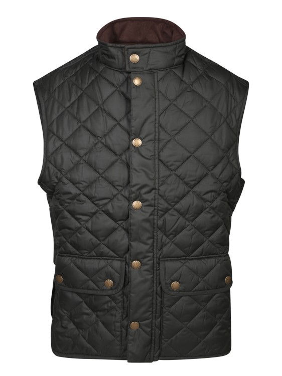 Shop Barbour Quilted Polyamide Vest In Black