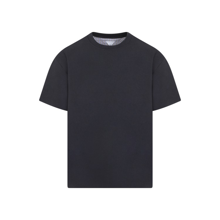 Shop Bottega Veneta Shadow Cotton Classic T-shirt In Black
