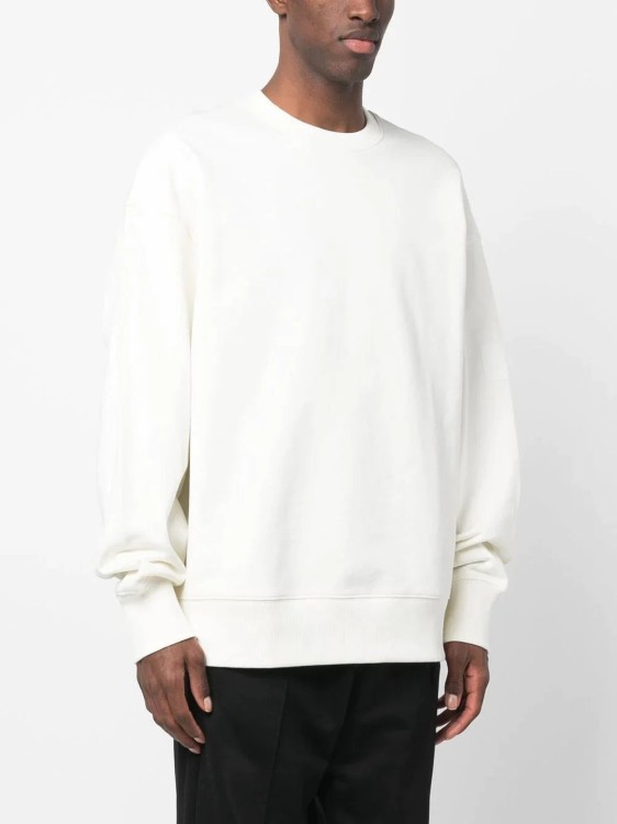 Shop Y-3 Long-sleeved Organic Cotton Sweatshirt In White