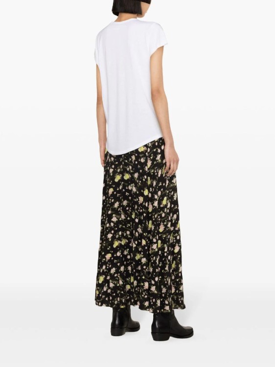Shop Zadig & Voltaire Joyo Floral-print Maxi Skirt In Black