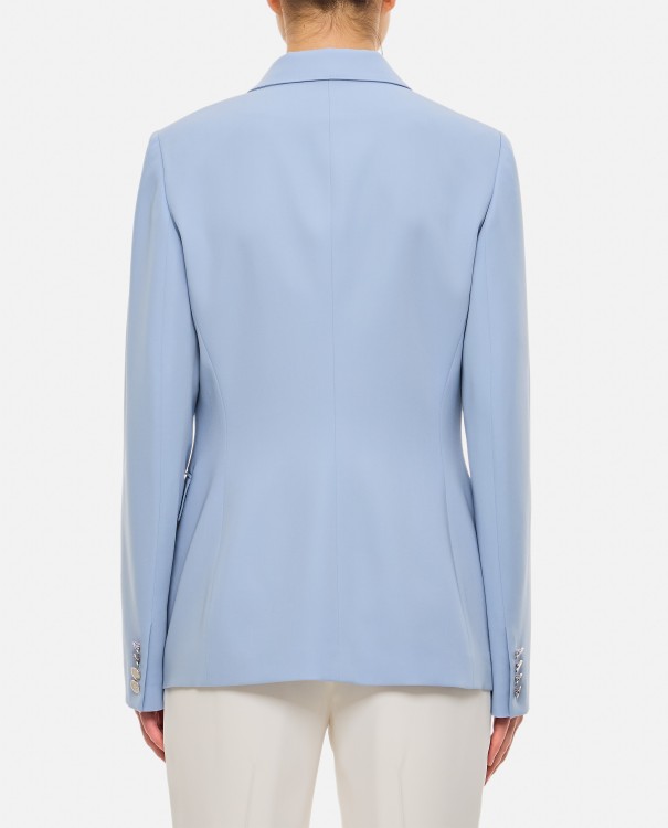 Shop Ralph Lauren Camden Wool Gabardine Double-breasted Jacket In Blue