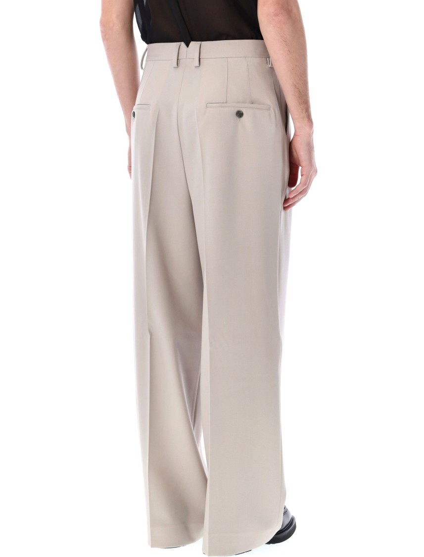 Shop Ami Alexandre Mattiussi Ami High Waist Large Trousers In Pink