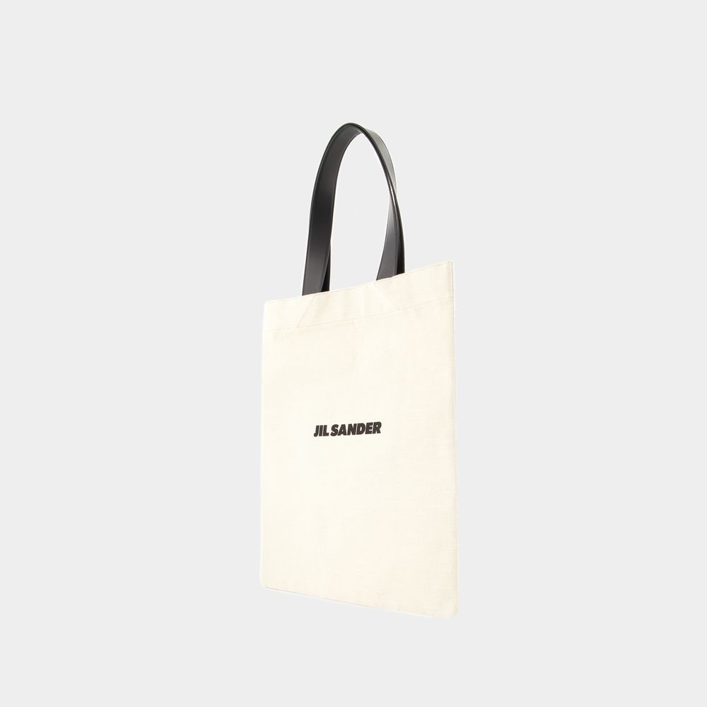 Jil Sander Man Shoulder Bag Ivory Size - Textile Fibers, Soft Leather In Red