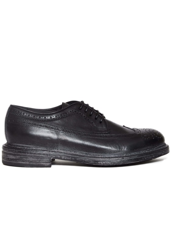 MOMA BLACK LEATHER BROGUE SHOES
