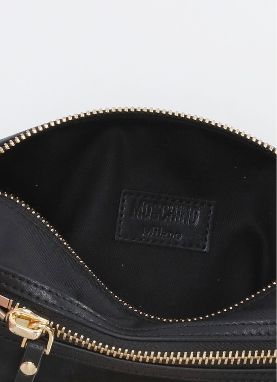 Shop Moschino Shoulder Strap With Logo In Black