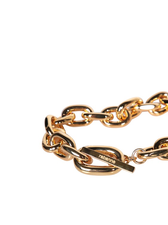 Shop Rabanne Chunky Chain Necklace In Gold