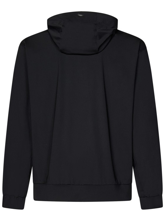 Shop Herno Zip-fastened Hooded Sweatshirt In Black