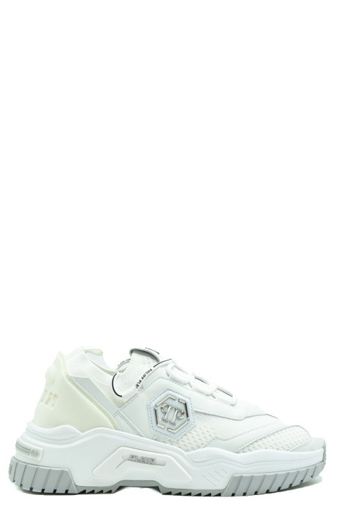 Philipp Plein White Lace-up Sneakers