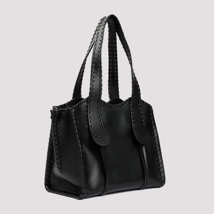 Shop Chloé Black Calf Leather Mony Bag