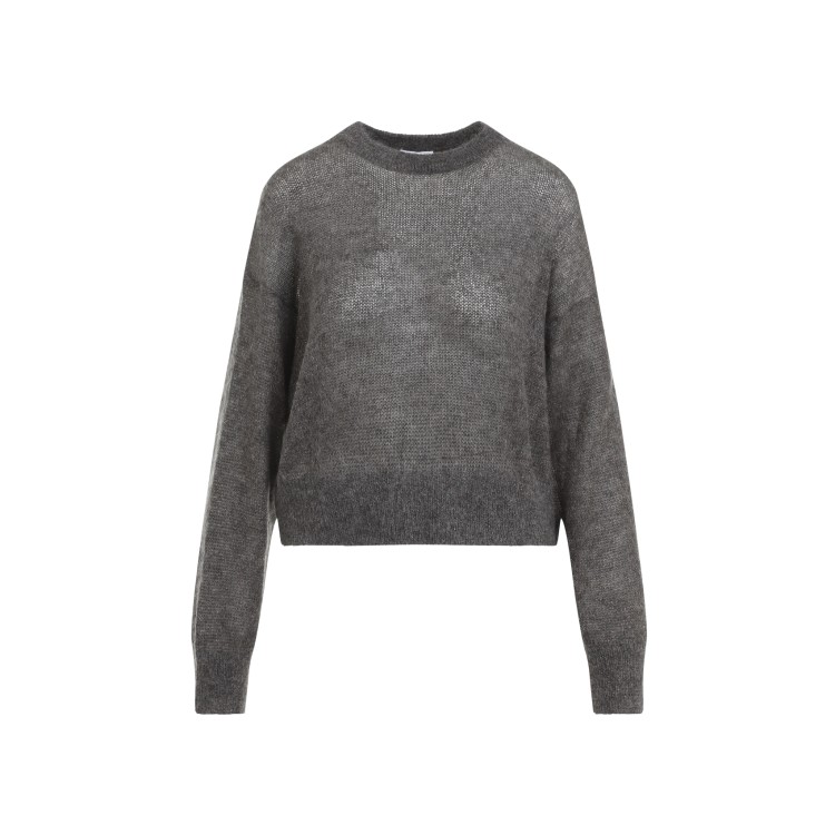 Brunello Cucinelli Women's Mohair Lame Sweater In Grey