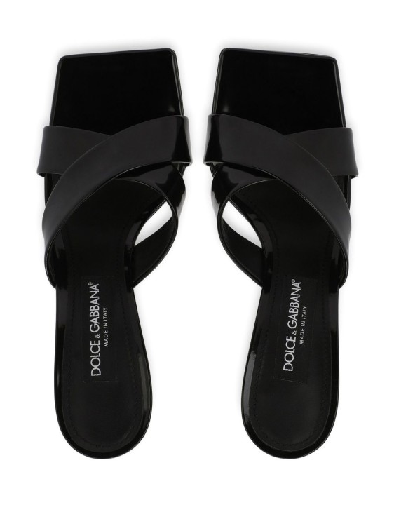Shop Dolce & Gabbana Logo-heel Mules In Black