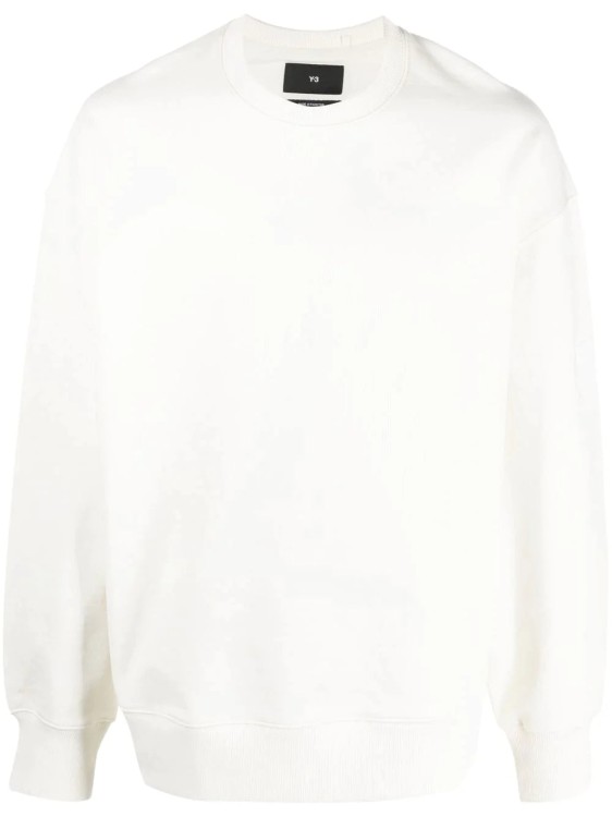 Shop Y-3 Long-sleeved Organic Cotton Sweatshirt In White