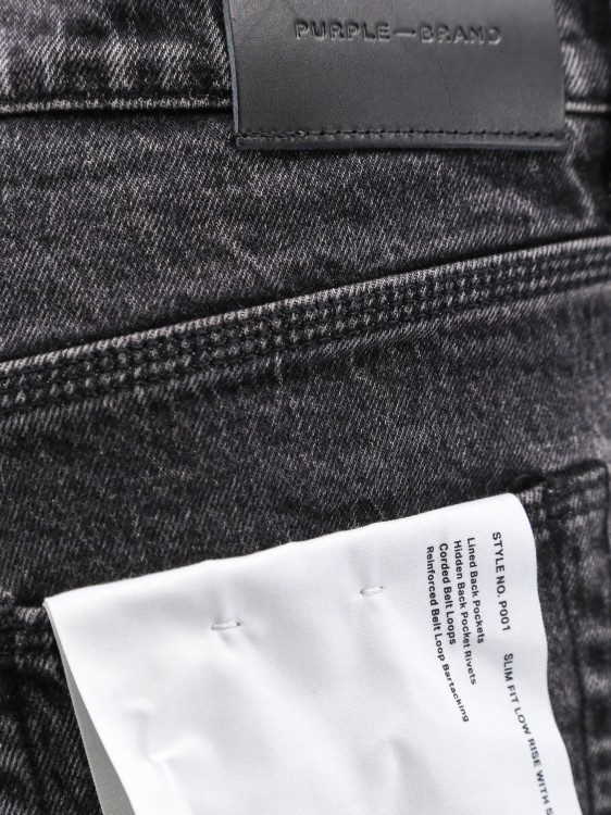 Shop Purple Brand Slim Fit Black Denim Trouser In Grey